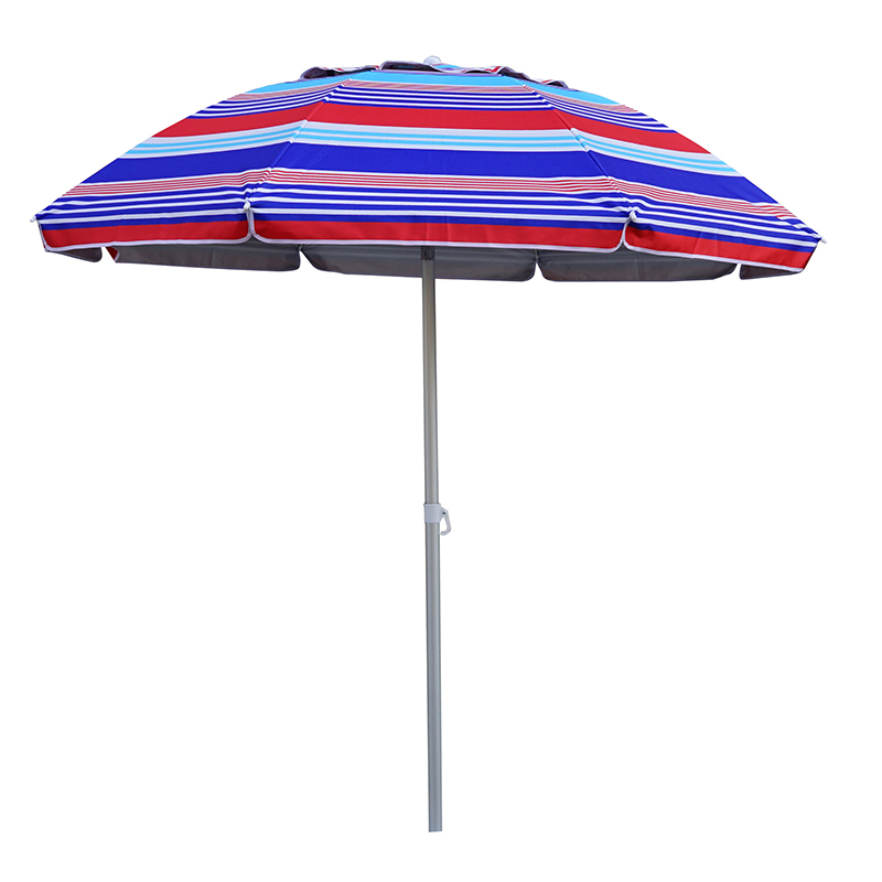 Umbrelă de plajă din oțel cu protecție UV cu înclinare BU1920-2