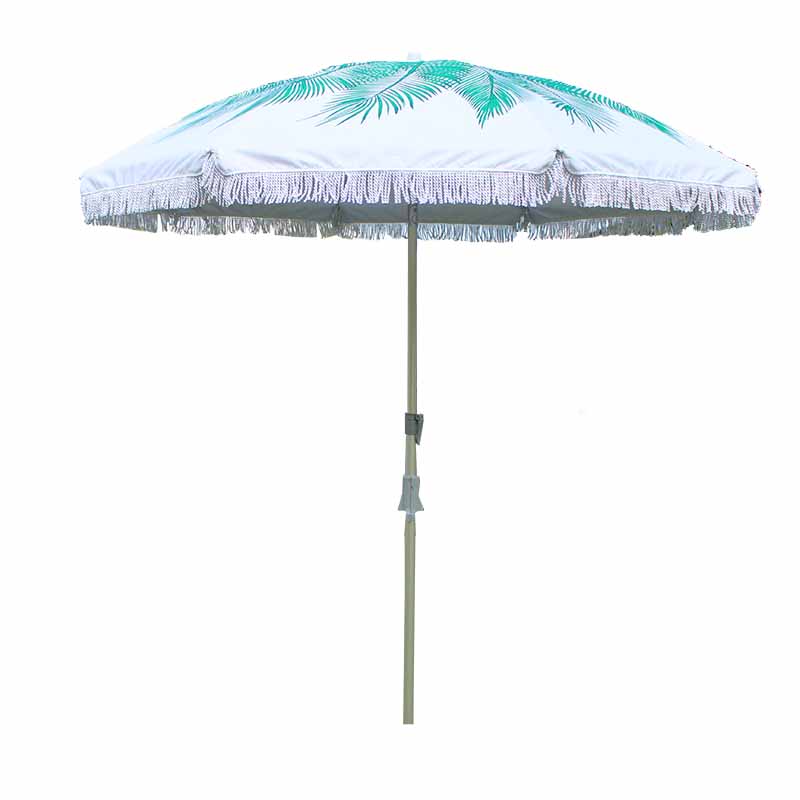 Umbrella Alu Beach cu Tassel BU1928-4