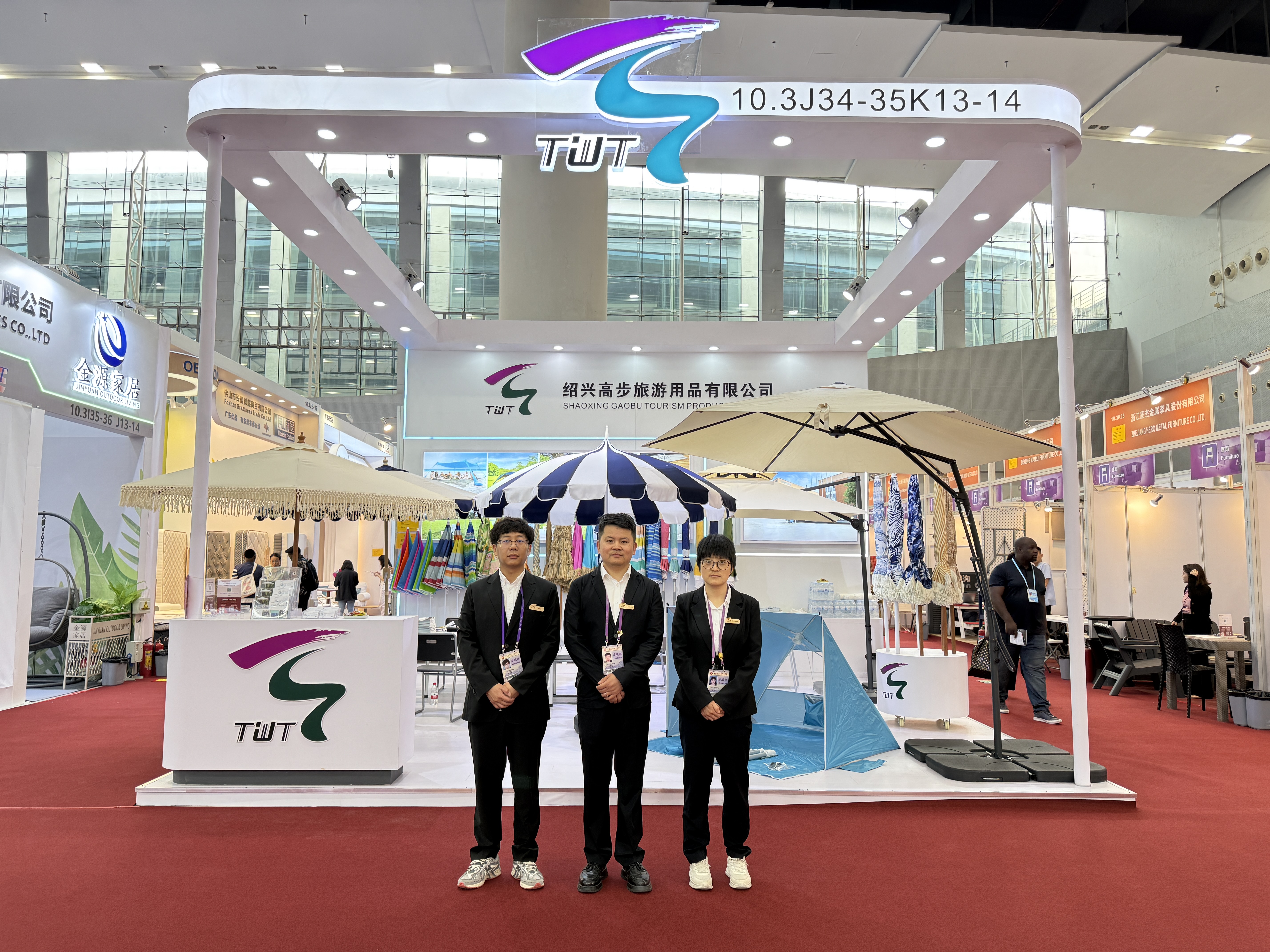 Shaoxing Gaobu Tourism Products Co., Ltd. a apărut la târgul Canton pentru a afișa produse inovatoare în aer liber.